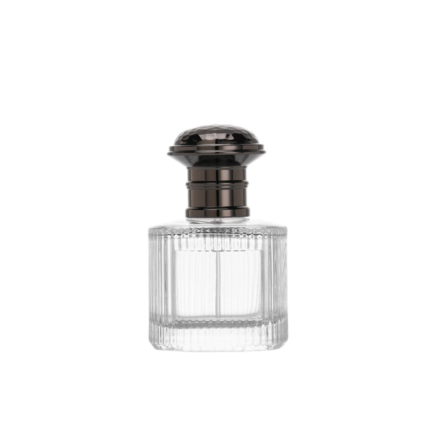 Wholesale 50ml Fluted Round Glass Perfume Bottle