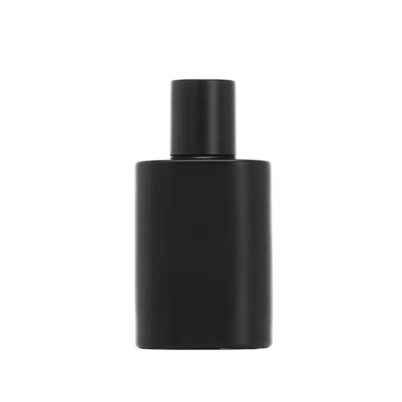 Wholesale 50ml Matte Black Rectangular Glass Perfume Bottle