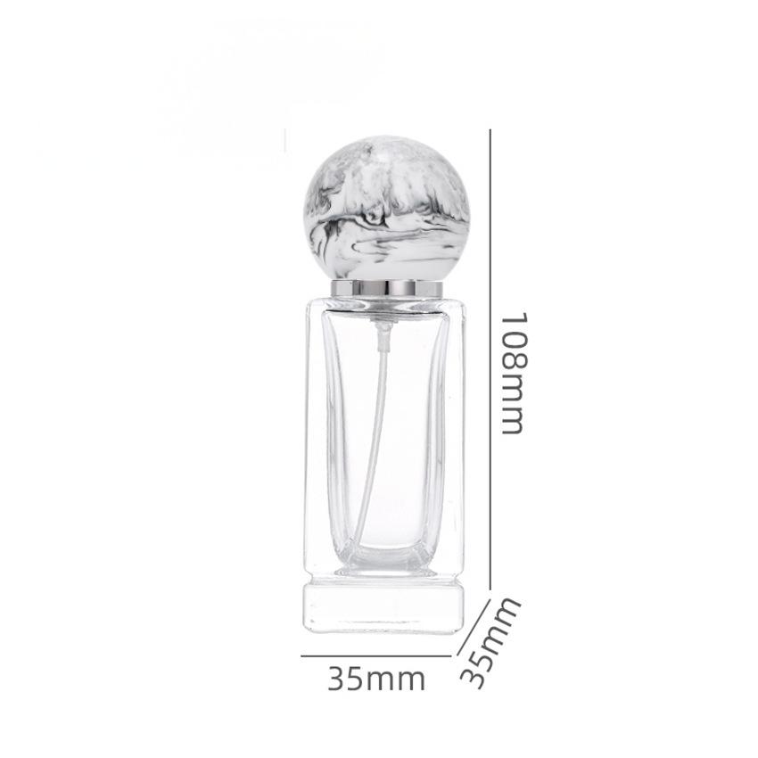 Wholesale 50ml Square Glass Perfume Bottle