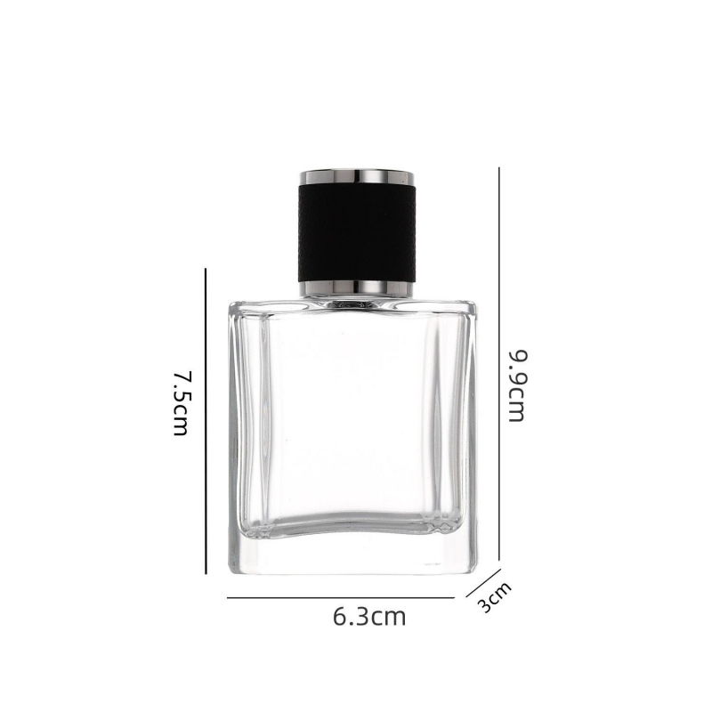 Wholesale 50ml Square Glass Perfume Bottle