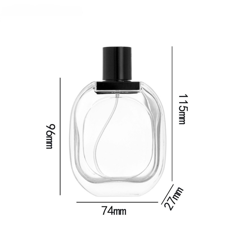 Wholesale 80ml Oval Glass Perfume Bottle