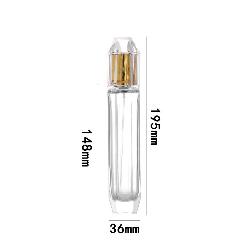 Wholesale 100ml Octagonal Glass Perfume Bottle