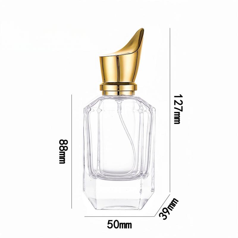 Wholesale 50ml Octagonal Glass Perfume Bottle
