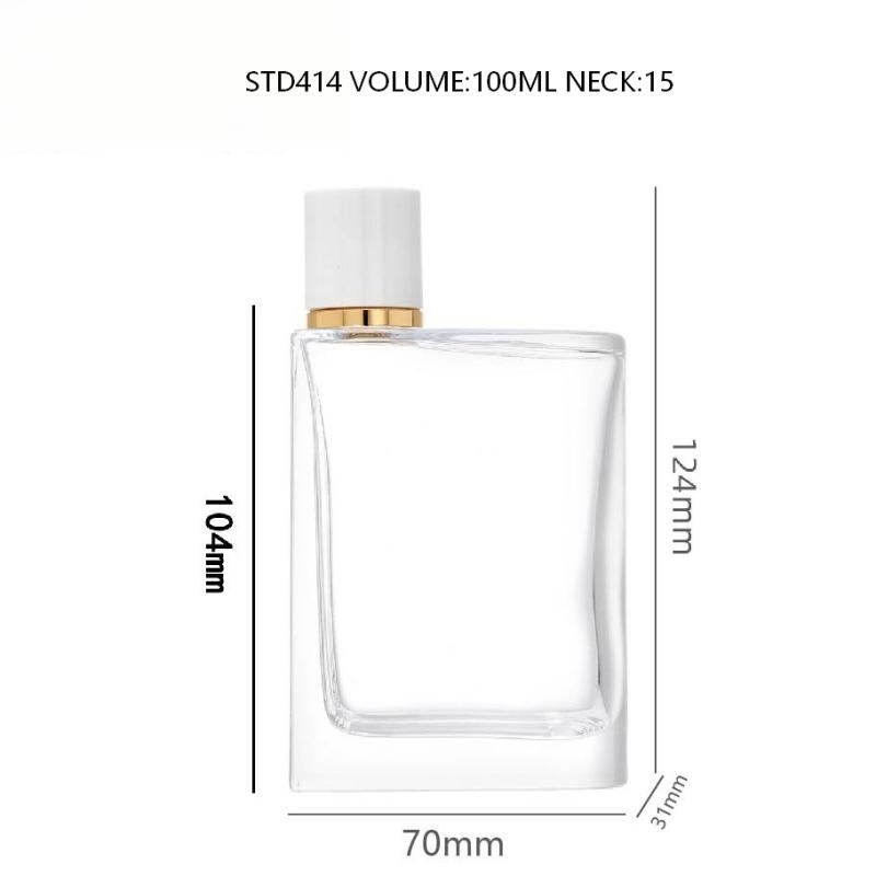 Wholesale 100ml Rectangular Glass Perfume Bottle
