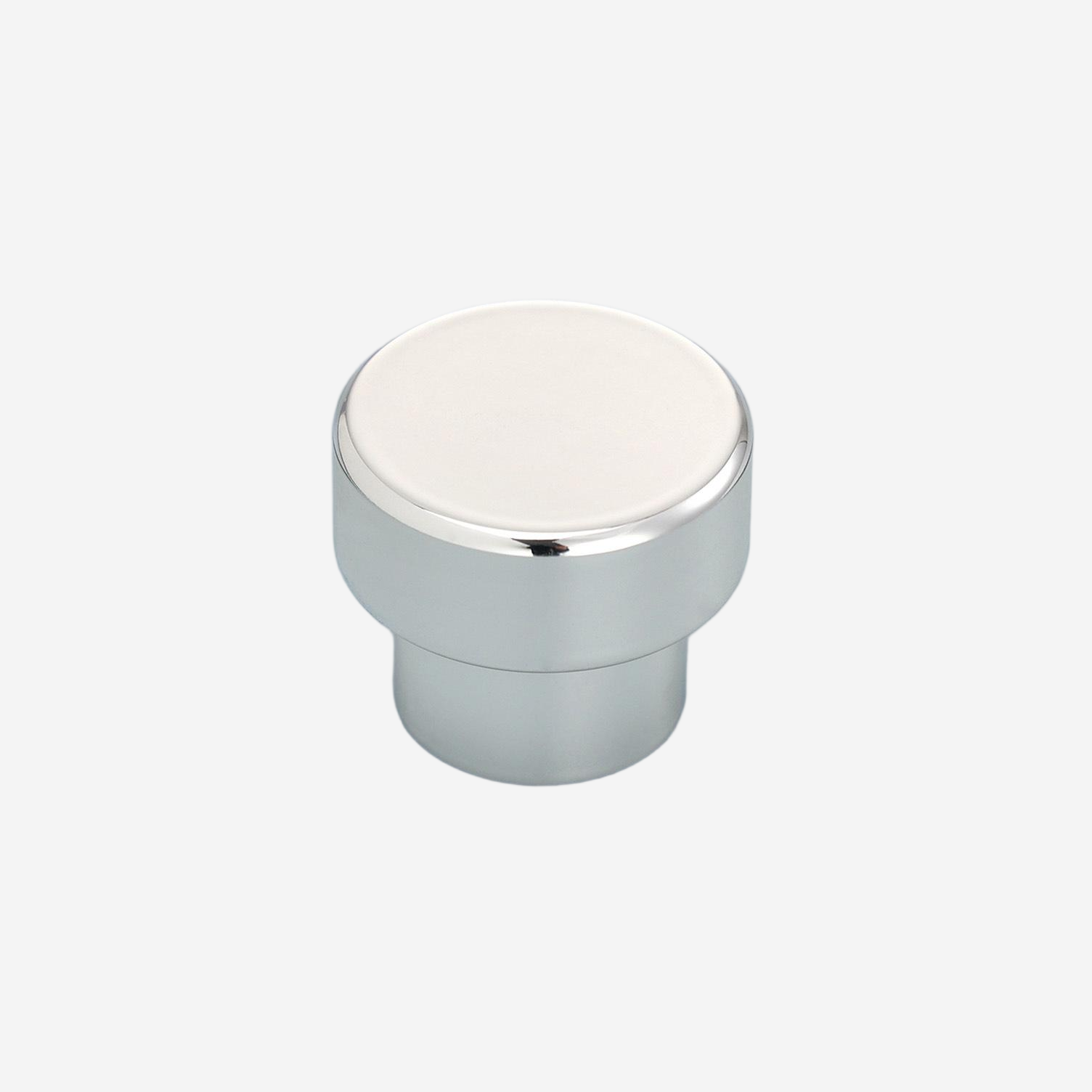 Wholesale Silver Tone Stepped Round Perfume Cap