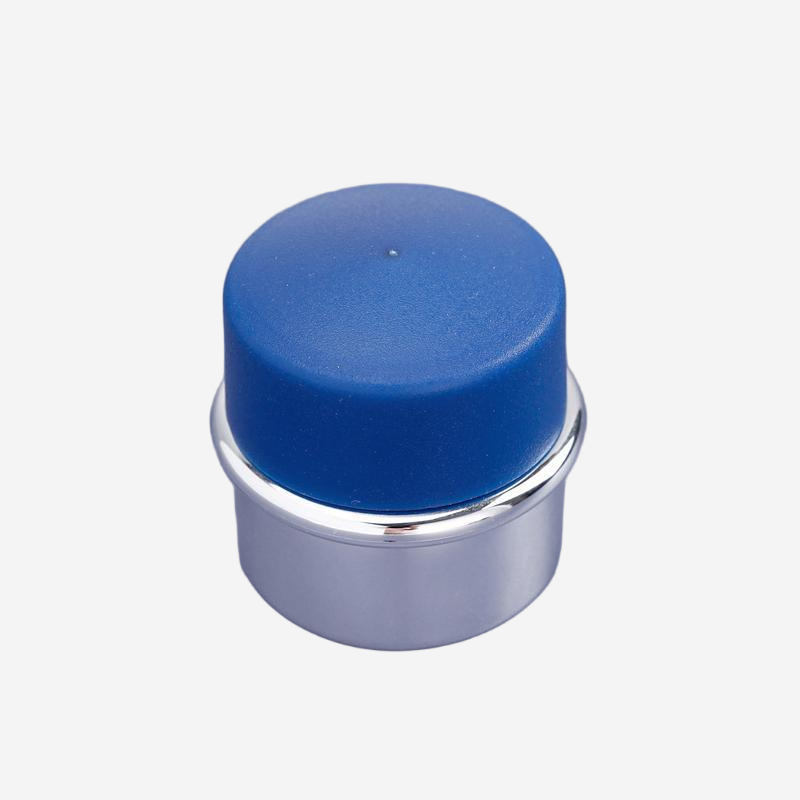 Wholesale Blue and Silver Tone Rounded Perfume Cap