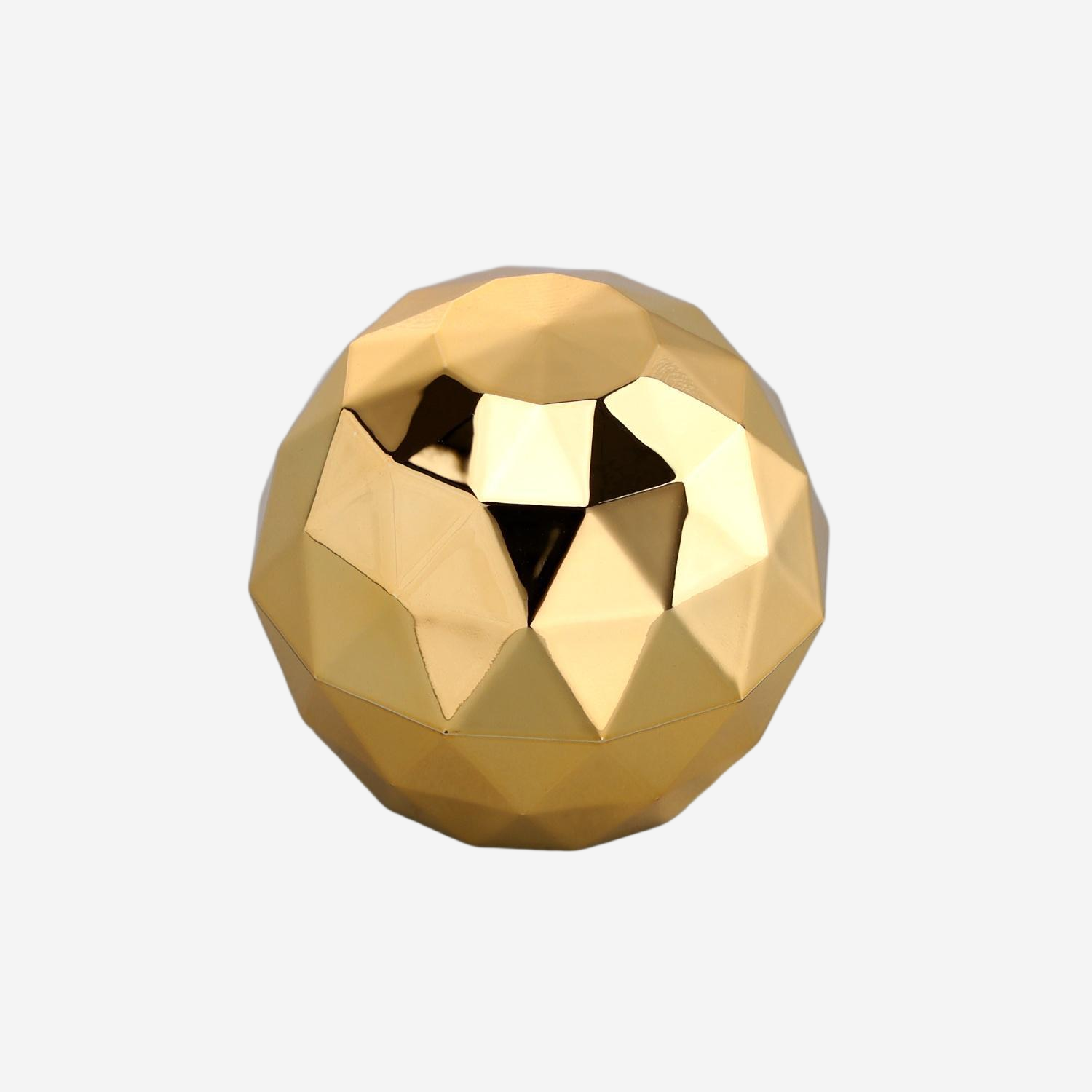 Wholesale Gold Tone Faceted Ball Perfume Cap
