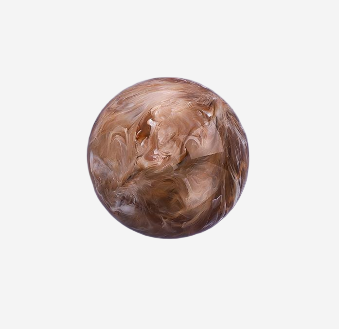 Wholesale Brown Swirl Spherical Perfume Cap