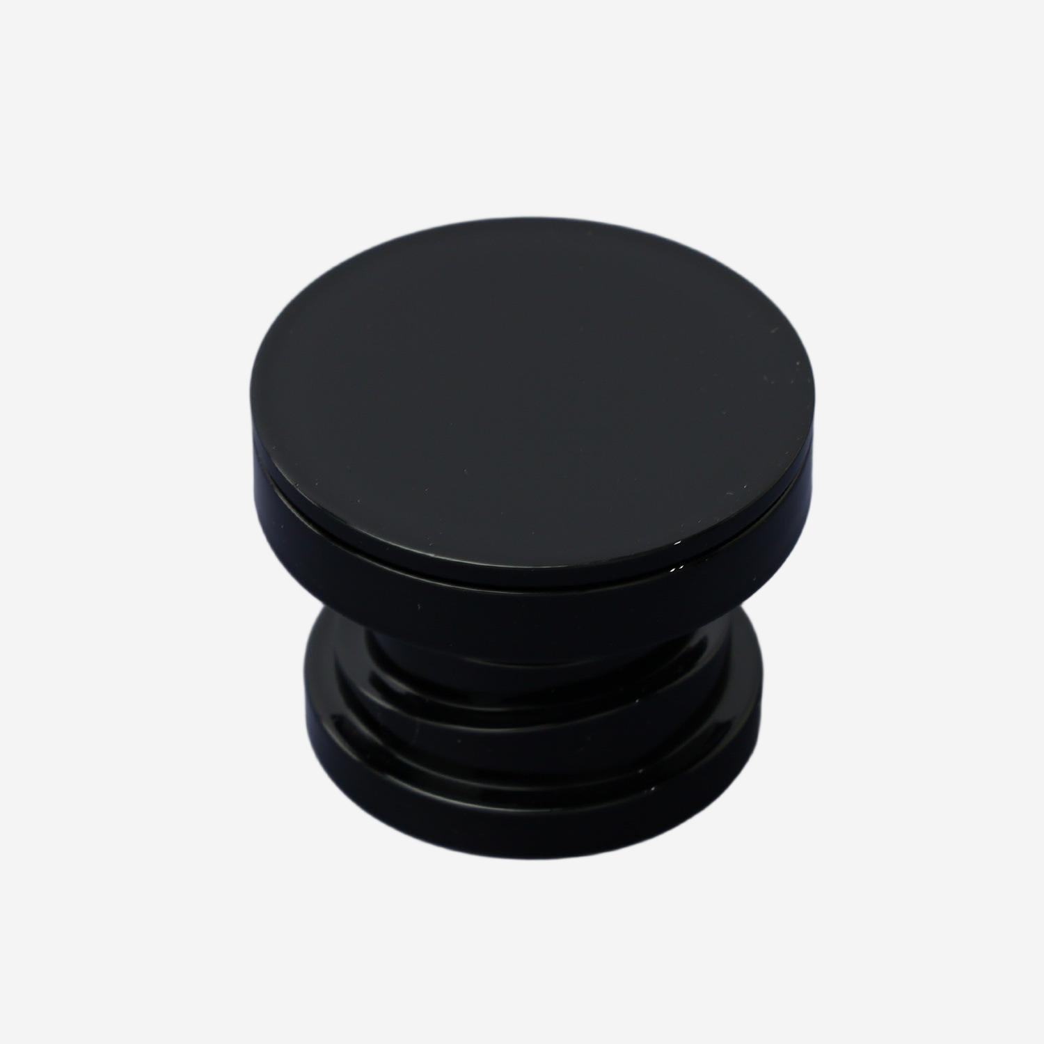 Wholesale Black Wide Top Contoured Perfume Cap