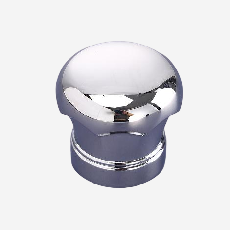Wholesale Silver Tone Domed Polygon Perfume Cap