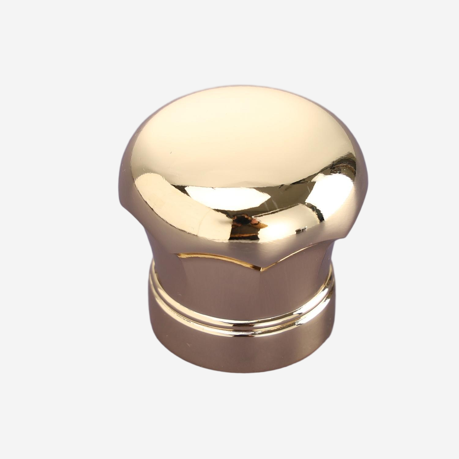 Wholesale Gold Tone Domed Polygon Perfume Cap