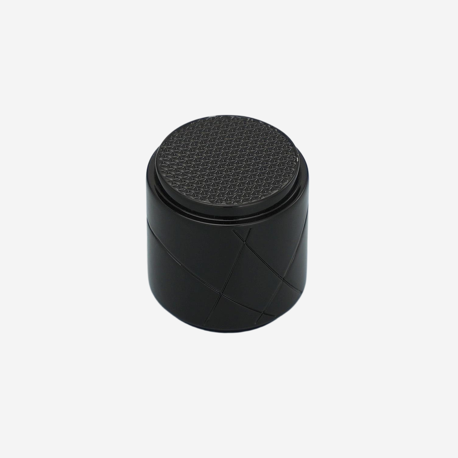 Wholesale Black Cross Line Cylindrical Perfume Cap
