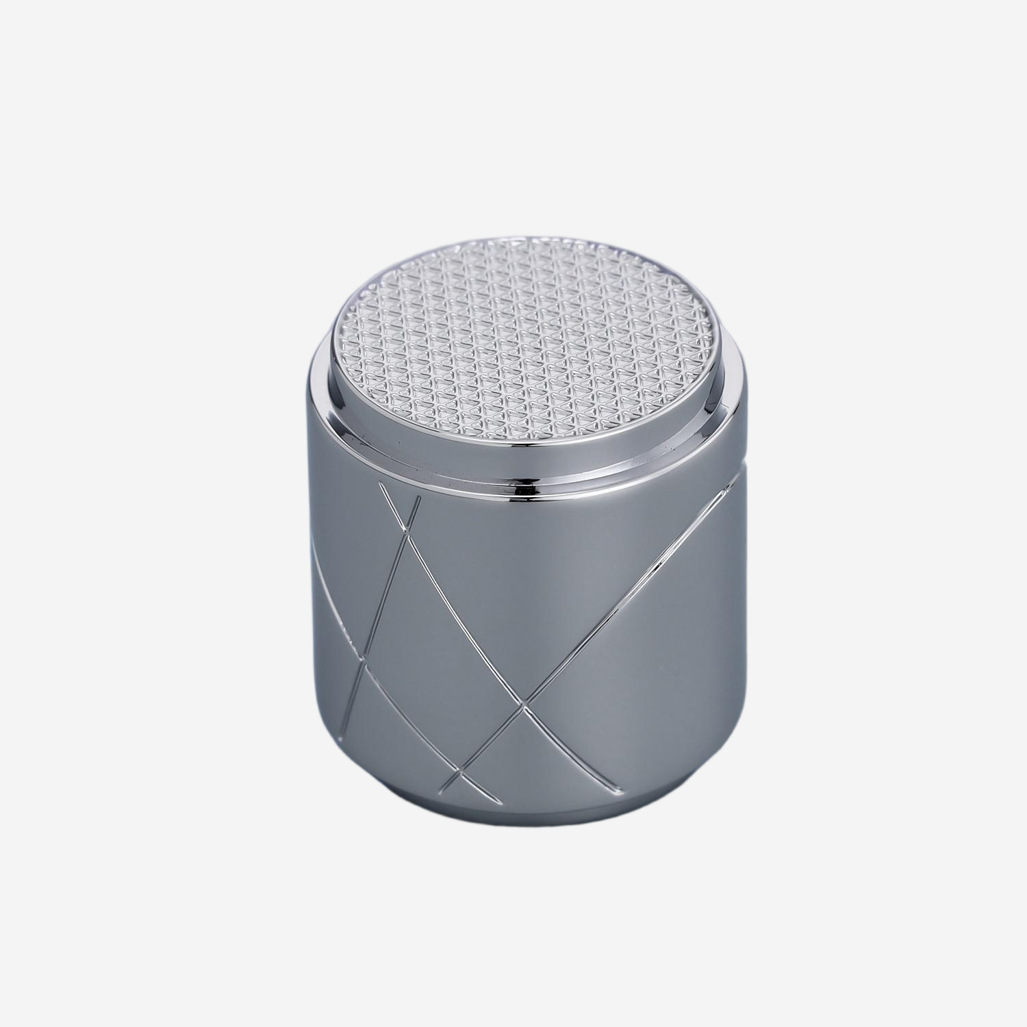 Wholesale Silver Tone Cross Line Cylindrical Perfume Cap