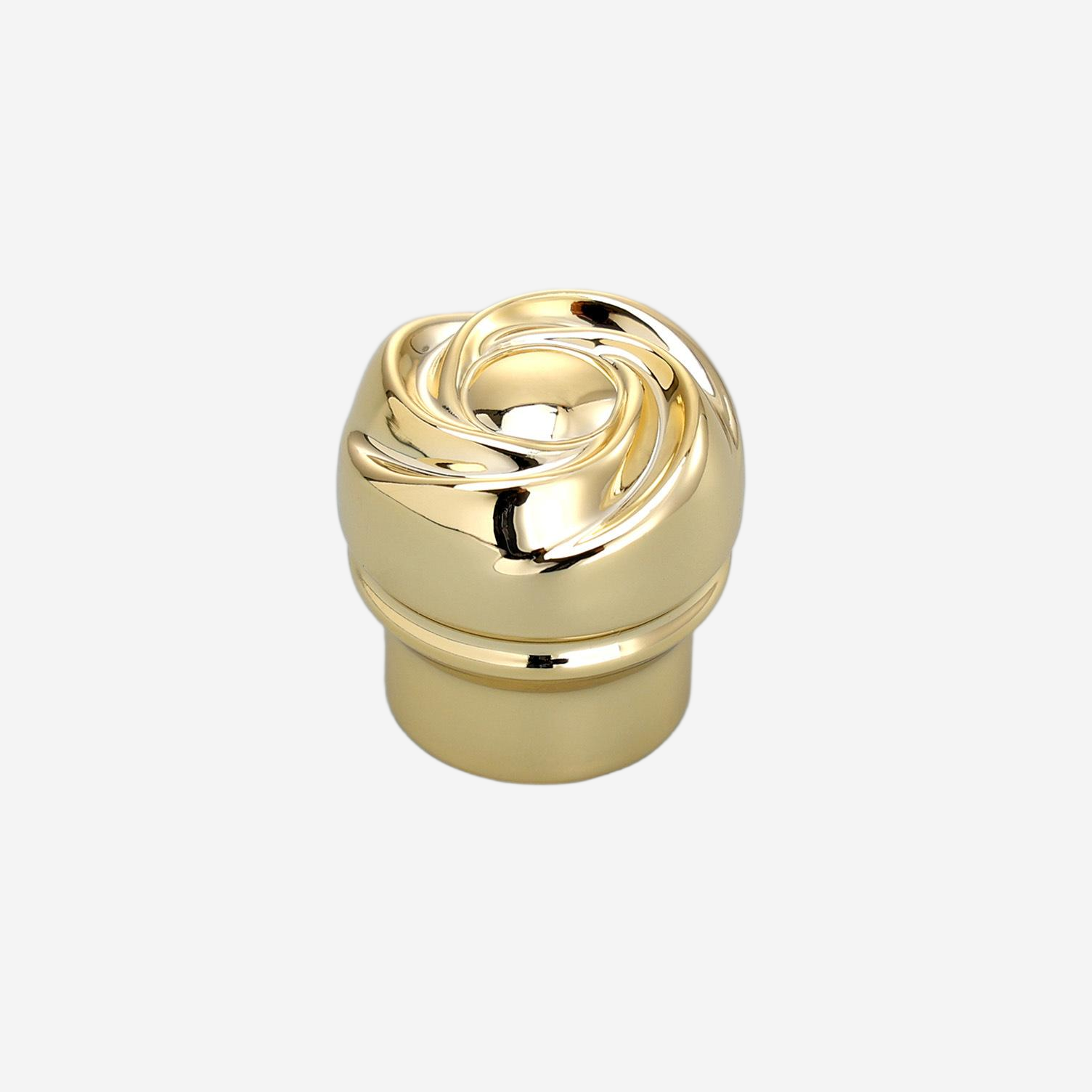 Wholesale Gold Tone Swirl Top Perfume Cap
