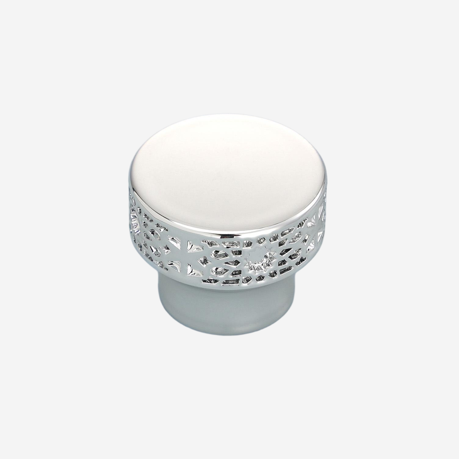 Wholesale Silver Tone Mosaic Band Perfume Cap