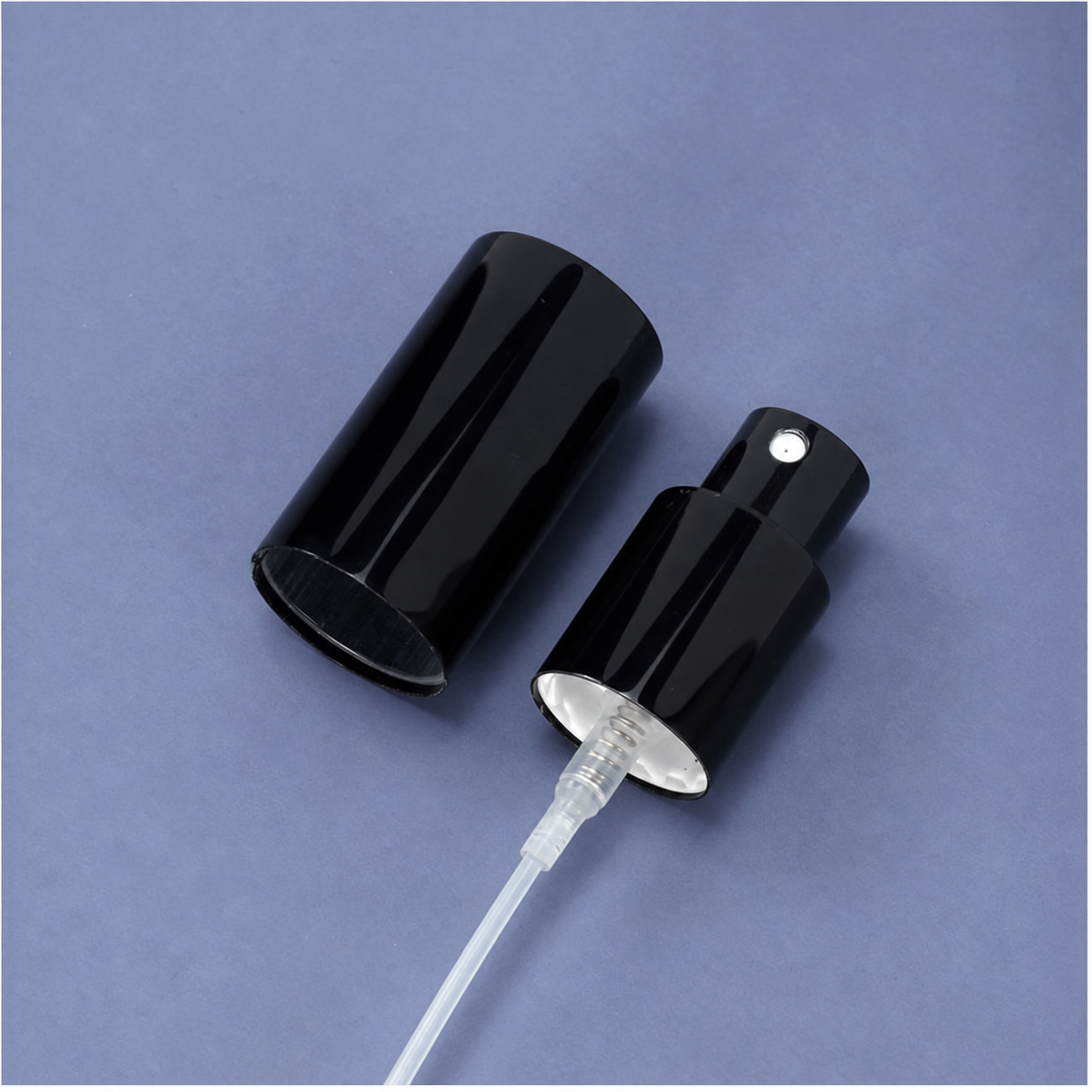 Wholesale 18mm Black Screw-On Perfume Spray Pump with Cap