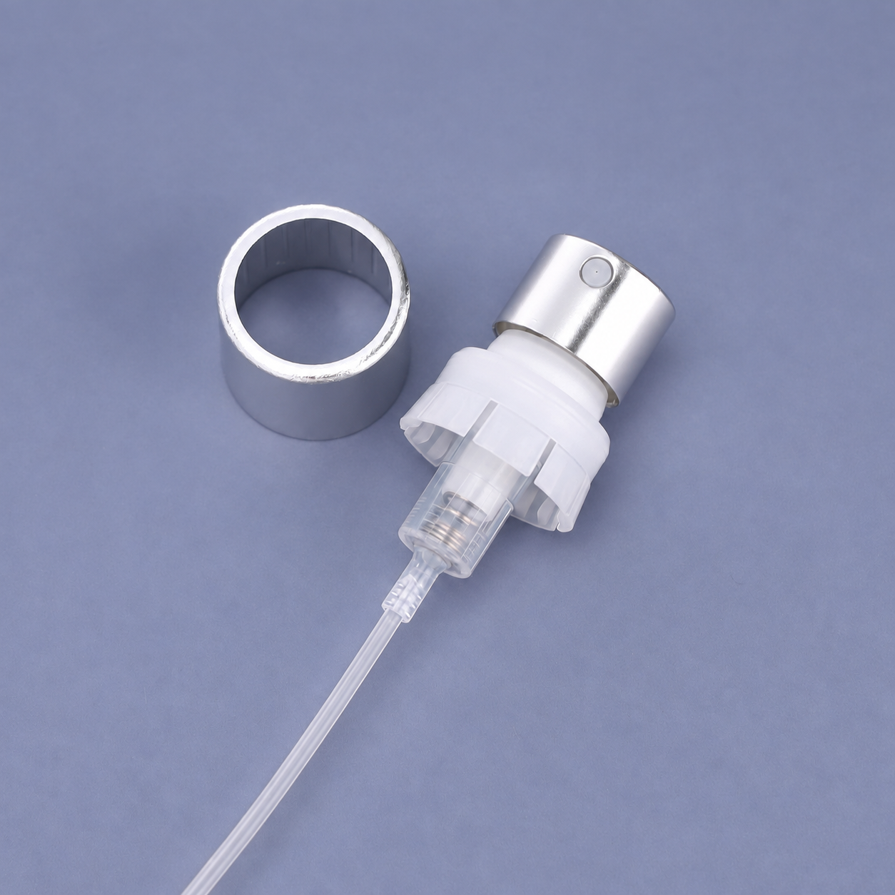 Wholesale 15mm Silver Plastic-Mount Perfume Spray Pump with Collar